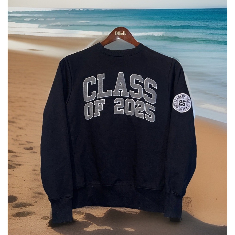 Jostens Sweatshirt Men S Black ( Graduation‎ Gift )Thick Class Of 2025 School